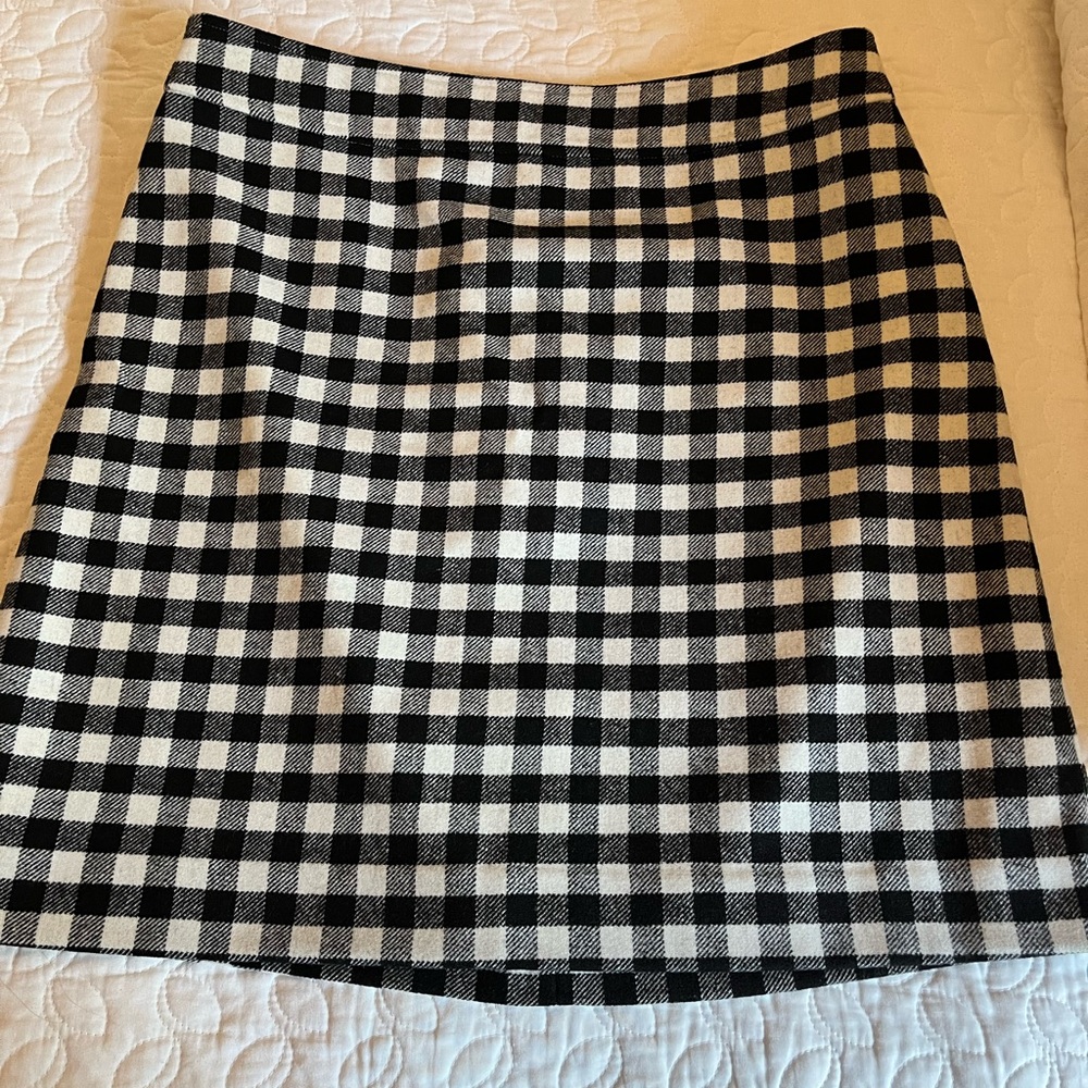J Crew Buffalo Check Skirt